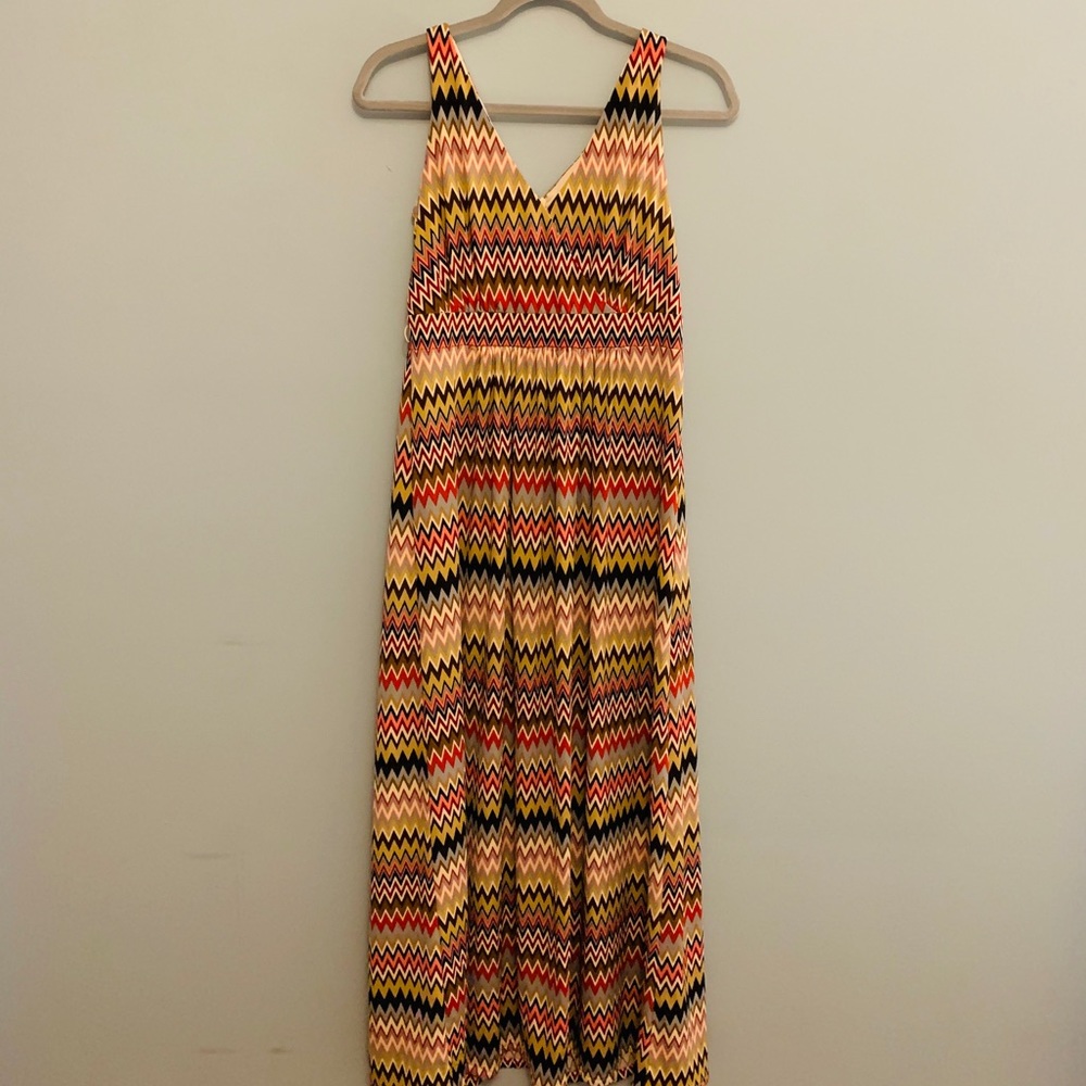 New Directions Chevron Print Maxi Dress